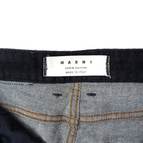 即買OK MARNI マルニ 切替デニム ウールパンツ ネイビー 即買OK MARNI マルニ 切替デニム ウールパンツ ネイビー 【公式通販】