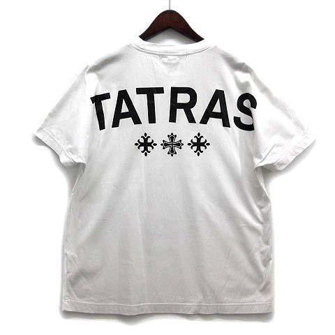 【中古】タトラス TATRAS アイオン AION ロゴ Tシャツ カットソー 半袖 クルーネック MTAT24S8266 2024SS ホワイト 白 1 メンズ タトラス TATRAS アイオン AION ロゴ Tシャツ カットソー 半袖 クルー