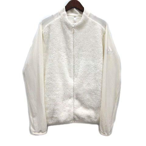 adidas（アディダス） ボア切替 フリース ジャケット ホワイト 白 XO