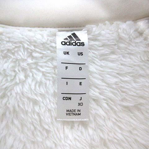 adidas（アディダス） ボア切替 フリース ジャケット ホワイト 白 XO
