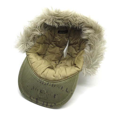 【中古】キャピタル KAPITAL ムラチノ ブリムフィールドハンターキャップ USED加工 フェイクファー 耳当て K2410XH526 サイズF キャピタル KAPITAL ムラチノ ブリムフィールドハンターキャップ USED