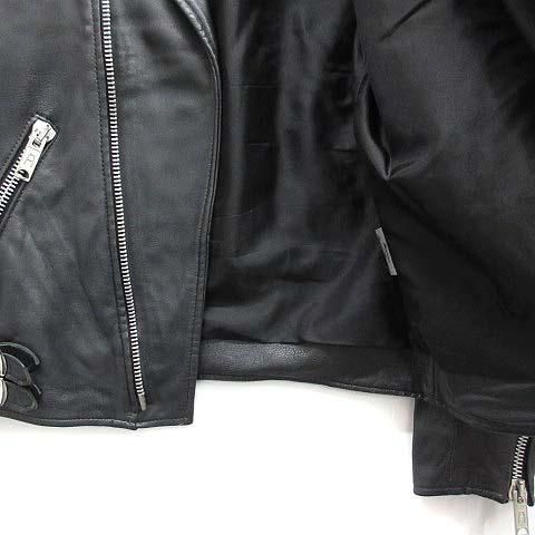 トリプルシックス 666 タイトフィット ダブル ライダースジャケット 羊