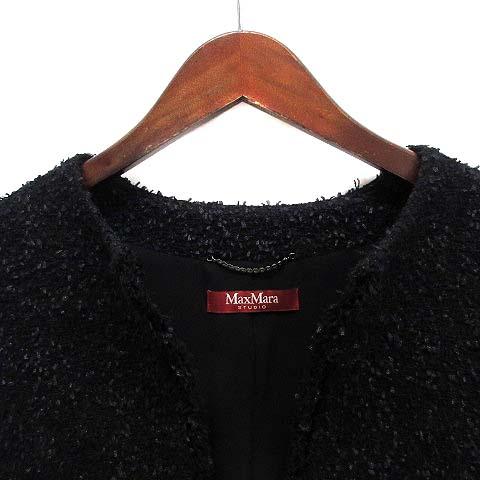 マックスマーラステュディオ Max Mara Studio ツイード ノーカラー