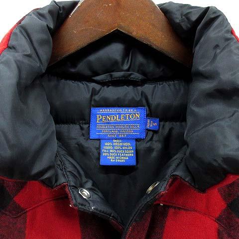 ペンドルトン PENDLETON ブロックチェック ウール ダウン ベスト