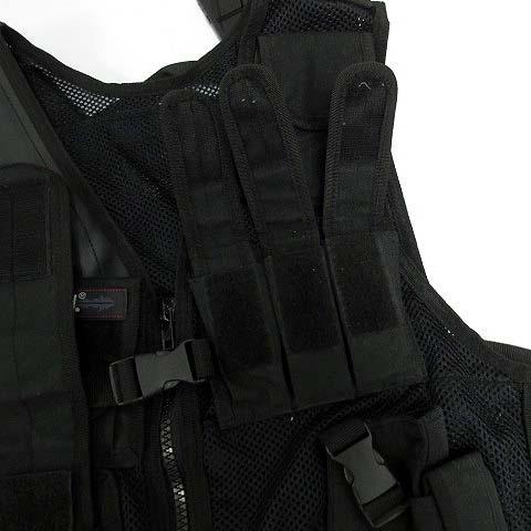 アヴィレックス タクティカル メッシュ ベスト サバゲー 6672006 黒 F AVIREX（アヴィレックス） タクティカル メッシュ ベスト ミリタリー