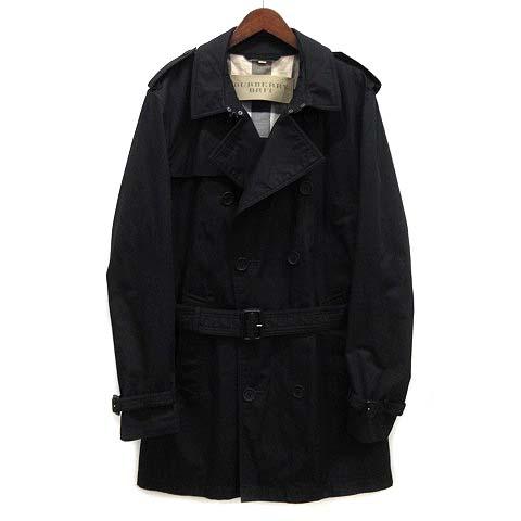 【美品】BURBERRY BRIT バーバリーブリット 黒 コート S アウター バーバリーブリット BURBERRY BRIT トレンチコート 裏チェック