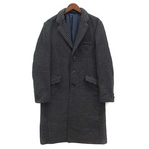メンズビギ Nowadays by MEN'S BIGI 千鳥格子 チェスターコート ウール