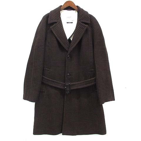 パルト PALTO シモーネ 千鳥格子 ベルテッド ロング チェスター コート