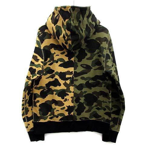 ✨1ST CAMO・XL✨アベイシングエイプ　フルジップパーカー　迷彩　ワッペン アベイシングエイプ 1st カモ フル ジップ パーカー 迷彩 総柄 L