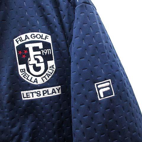 フィラ FILA ゴルフ GOLF ボンディング ジャケット 裏起毛 ワッペン