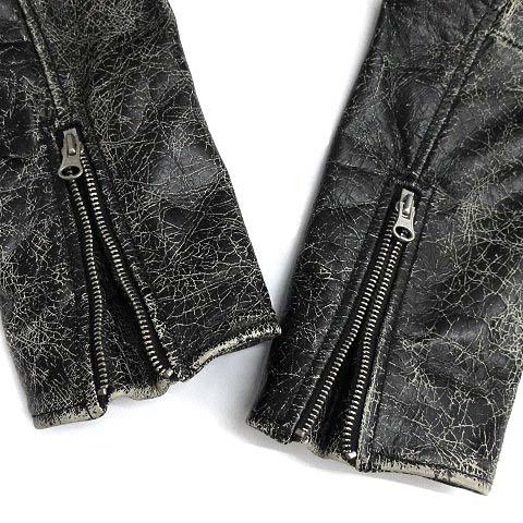 MM6 Maison Margiela レザーライダース 40 MM6 Maison Margiela レザーライダースジャケット | グリーン