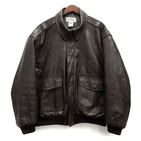 USA製　80s エルエルビーン　A2 レザージャケット　フライトジャケット 80年代 ビンテージ USA製 L.L.Bean エルエルビーン A-2タイプ