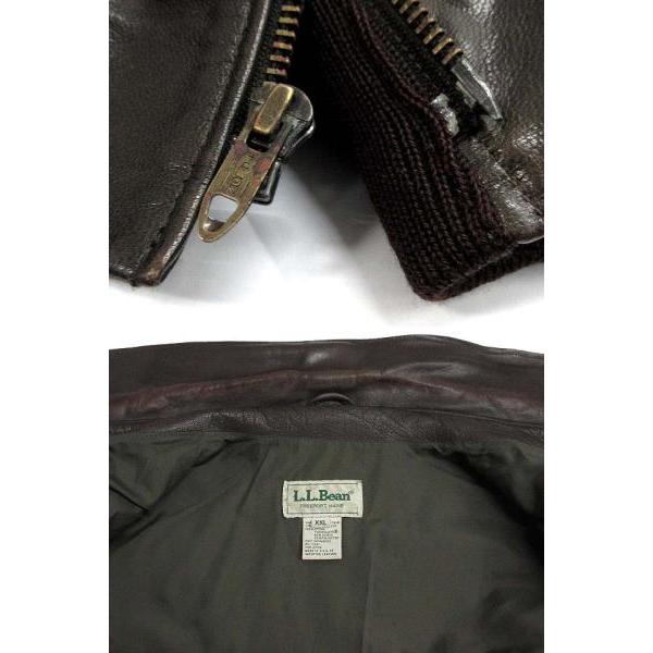 エルエルビーン L.L.BEAN 80s A-2 レザー フライトジャケット ブルゾン