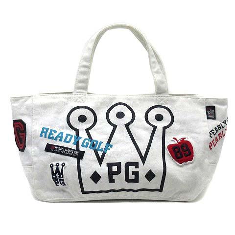 パーリーゲイツ　カートバッグ　ミニバッグ　トートバッグ　白　ホワイト　25年購入 パーリーゲイツ PEARLY GATES 25周年 アニバーサリーモデル ゴルフ