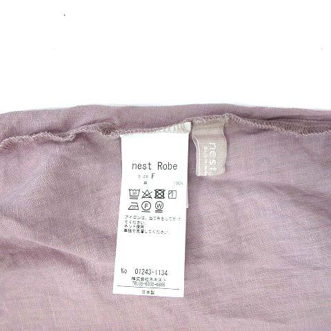 ネストローブ nest Robe 2024AW リネン ショルダータック ノースリーブ 