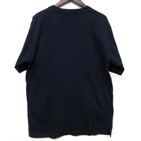 OLD UNIQLO l/s tee border 00s y2k 紺タグ XL ユニクロ（UNIQLO） 紺タグ USNC ロゴ Tシャツ 半袖 ネイビー 紺 L