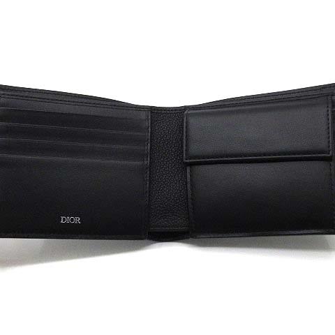 ディオール DIOR グラビティ レザー 二つ折り 財布 Bifold Wallet