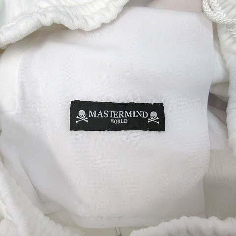 マスターマインド ワールド スカルプリント ベロア トラックパンツ ホワイト S マスターマインド ワールド MASTERMIND WORLD スカルプリント ベロア