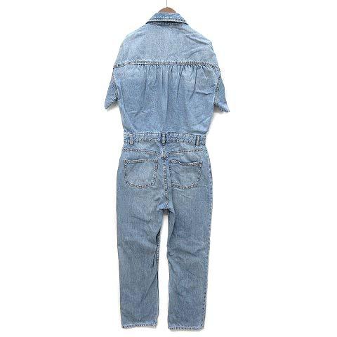 ZARA ザラ　ジャンプスーツ ZARA（ザラ） デニム ジャンプスーツ オールインワン 半袖 ライト