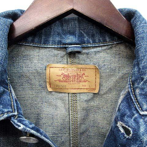 Levi's（リーバイス） デニム カバーオール ジャケット USED加工 70740