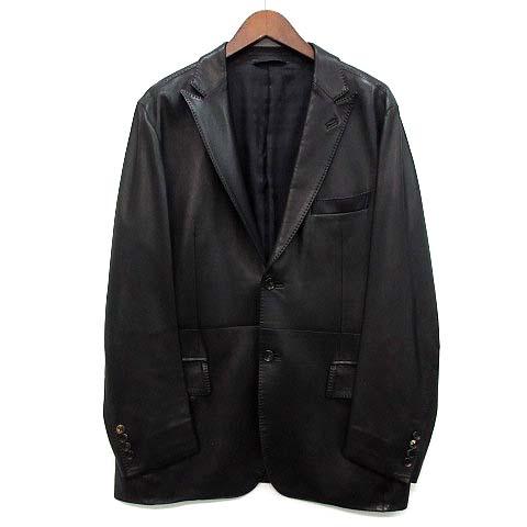バーバリー ロンドン BURBERRY LONDON ラムレザー テーラード