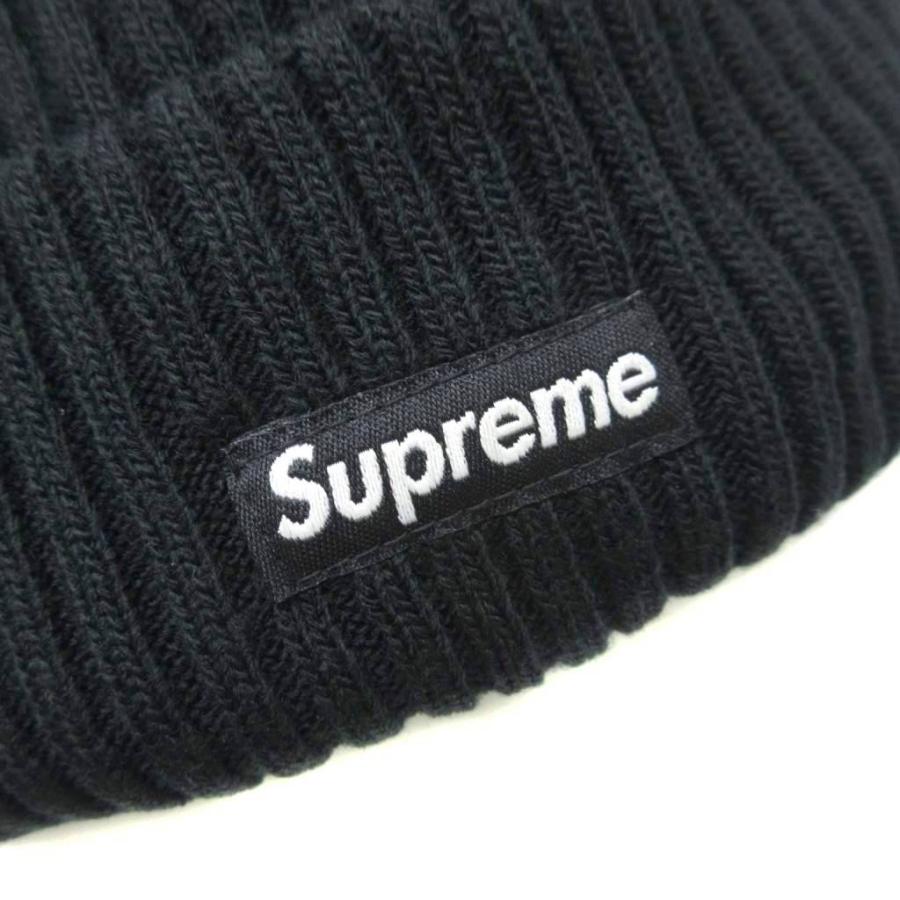 メンズ Supreme Wide Rib Beanie ブラック ニットキャップ