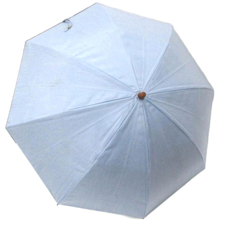 美品☆サンバリア100 フロスト ブルー サンバリア100 SUN BARRIER 全遮光 2段折 日傘 フロスト ブルー