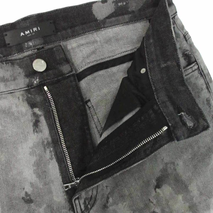 アミリ AMIRI MX1 CLASHED CAMO ダメージ加工 デニムパンツ ブリーチ