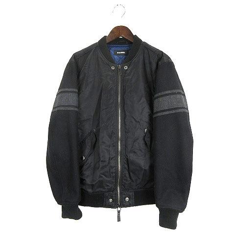 中古 ディーゼル Diesel 中綿 ジャケット ブルゾン 切替 ブラック M e アウター メンズ ベクトル 古着 016 ブランド古着販売のベクトル 通販 Yahoo ショッピング