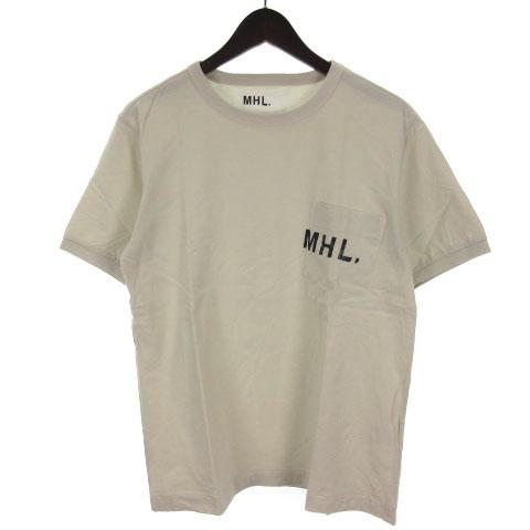 マーガレットハウエル MHL. ポケット ロゴ プリント Tシャツ