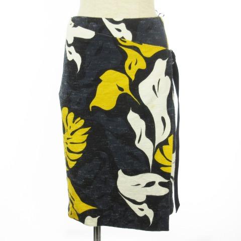 セドリックシャルリエ CEDRIC CHARLIER ラップスカート ひざ丈 