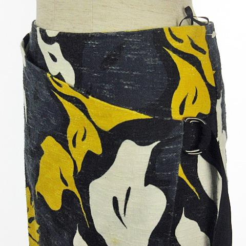 セドリックシャルリエ CEDRIC CHARLIER ラップスカート ひざ丈 