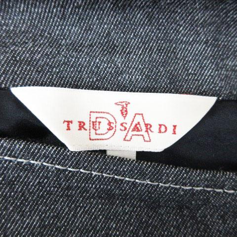 トラサルディ TRUSSARDI 刺繍 スカート ミディ丈 40 グレー 230804E レディース｜vectorpremium｜03