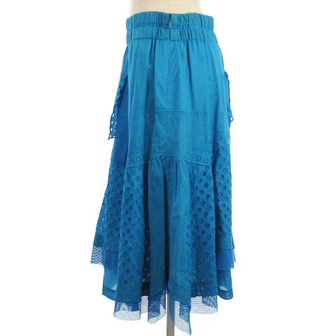 エイココンドウ EIKO KONDO ティアード スカート ひざ丈 チュール  