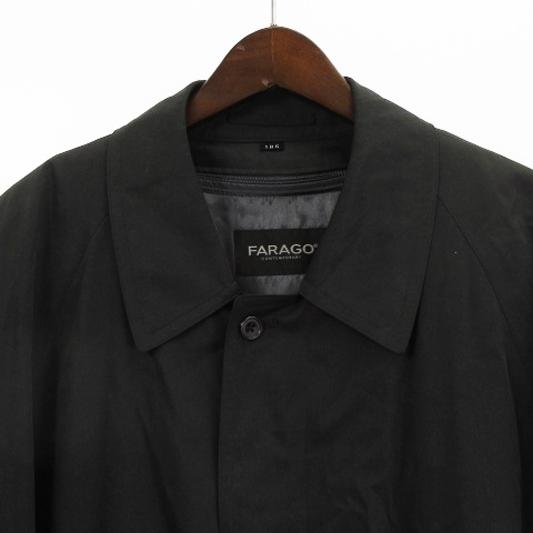ファラゴ FARAGO ステンカラー コート ロング ライナー付き 比翼 