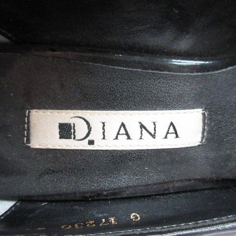 ダイアナ DIANA チェック パンプス リボン 21.5cm ブラック 240126E 靴 レディース｜vectorpremium｜06