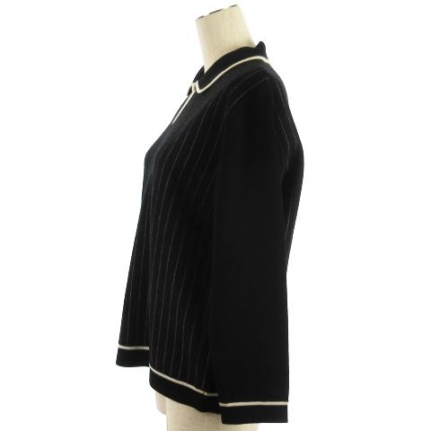 Christian Dior ストライプニットセーター Christian Dior（クリスチャン・ディオール） Vネック ストライプ