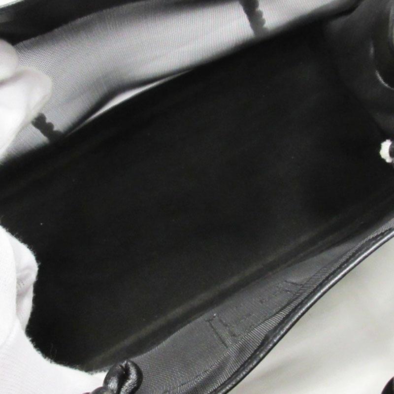 フェンディ FENDI メッシュ トートバッグ ショルダー ロゴ イタリア製 ブラック レディース｜vectorpremium｜08