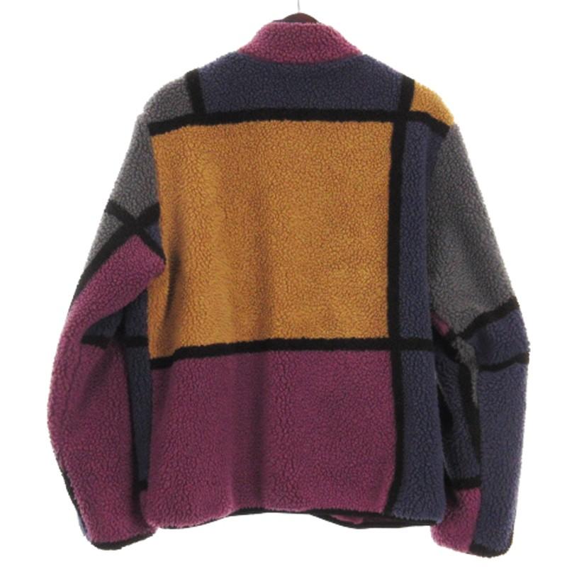 シュプリーム SUPREME 20AW Reversible Colorblocked Fleece Jacket