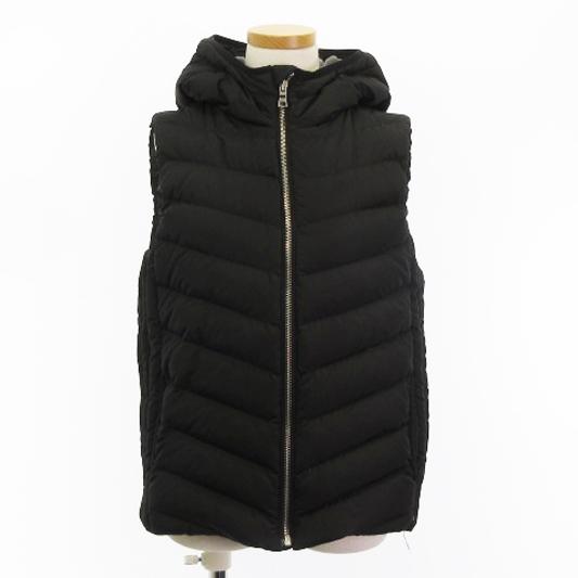 ギャップ GAP OC PUFFER VEST ダウン ベスト フード ファー ジップアップ 黒 ブラック XS アウター ■ECS レディース｜vectorpremium｜06