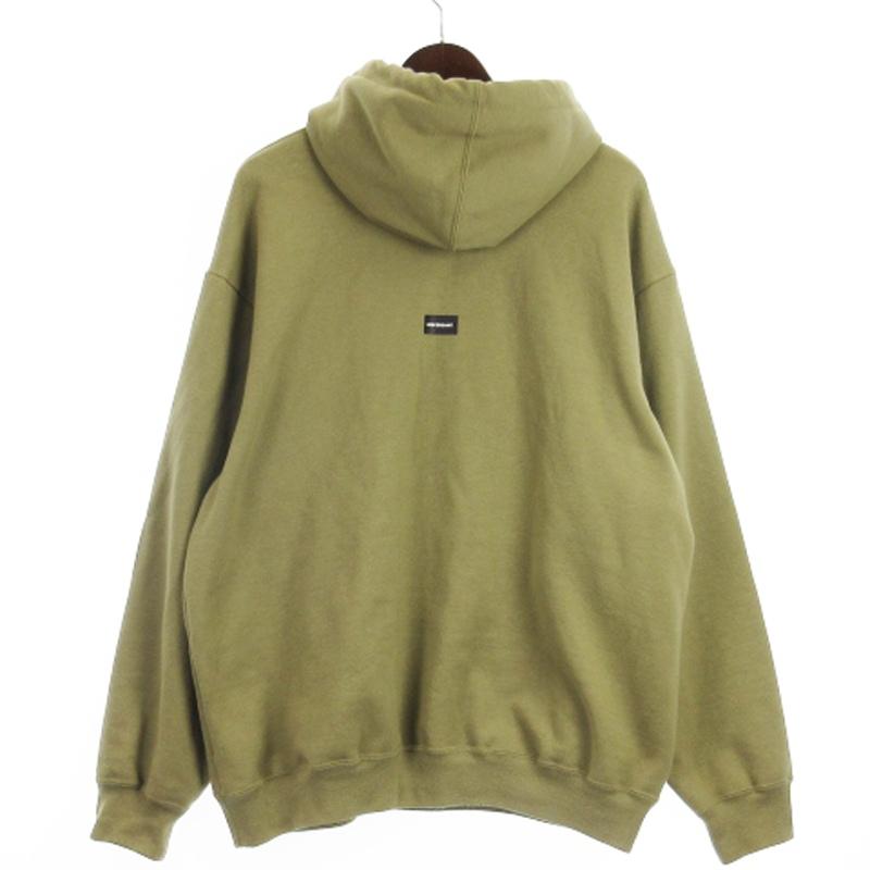 ディセンダント DESCENDANT 21AW Cachalot Hooded Sweatshirt スウェット パーカー 裏起毛 プリント カーキ 3 メンズ｜vectorpremium｜04