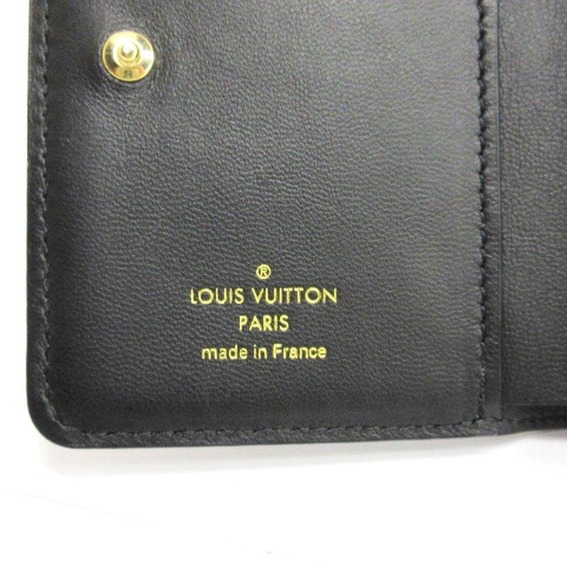 ルイヴィトン LOUIS VUITTON モノグラム ポルトフォイユ ルー 二つ折り 財布 M81599 ラムレザー ノワール ☆AA★ ■ECS レディース｜vectorpremium｜07