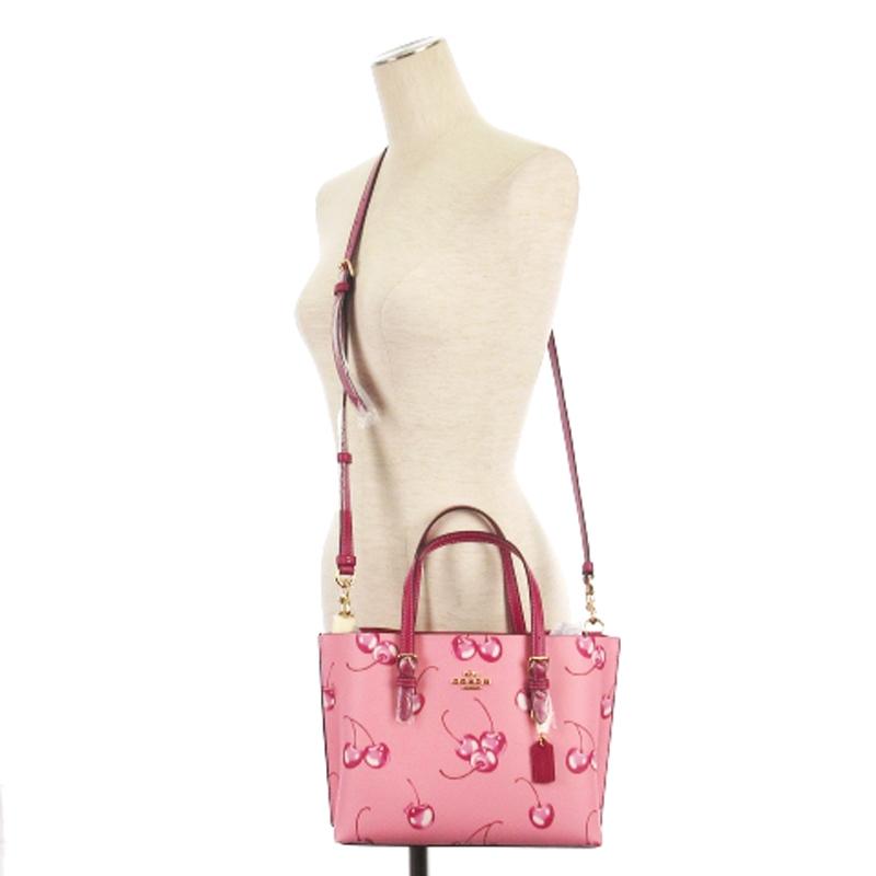 新品未使用 COACHモリー トート 25チェリー プリント 【新品、未