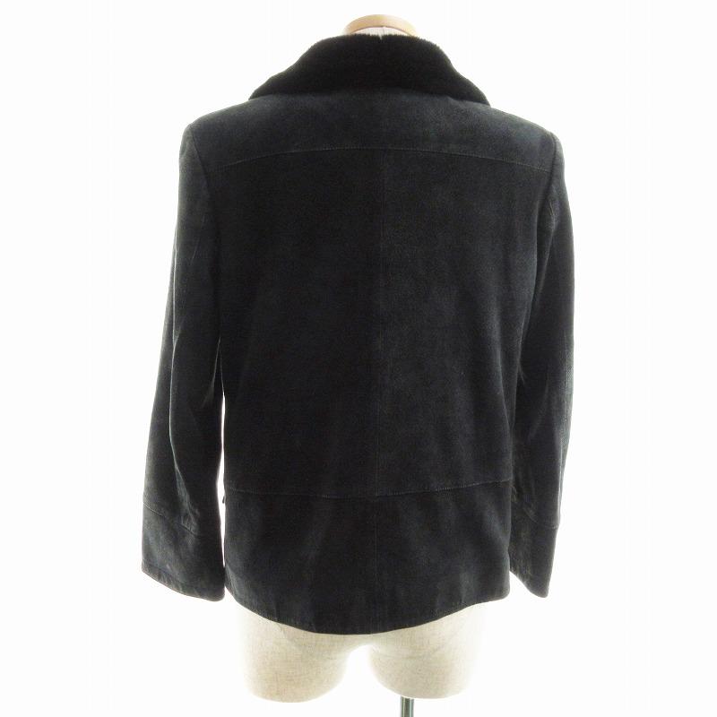 フリージアMiaミア　 ボアジャケットブルゾン 黒38Mサイズ　未使用 値下げ中Miaミア ボアジャケットブルゾン 黒38Mサイズ未使用