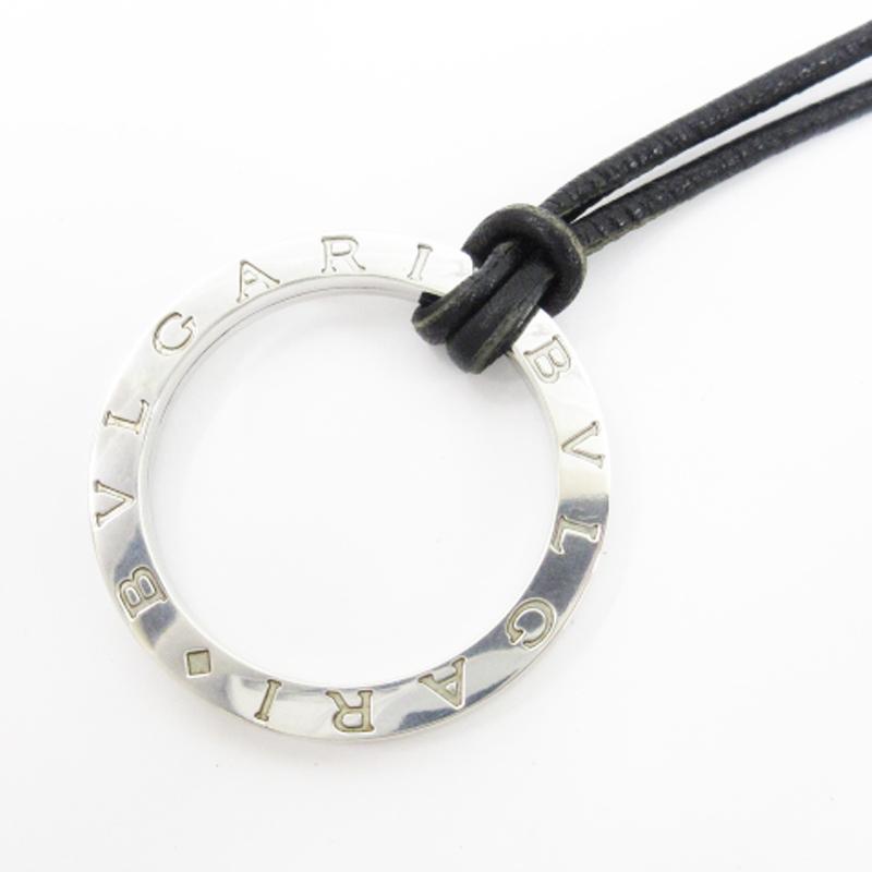 ブルガリ BVLGARI ビーゼロワン キーリング ネックレス ペンダント 革 
