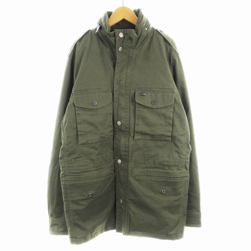 DIESEL ディーゼル ミリタリー ジャケット フルジップ 無地 L 緑 DIESEL ディーゼル ミリタリー ジャケット フルジップ 無地 L 緑