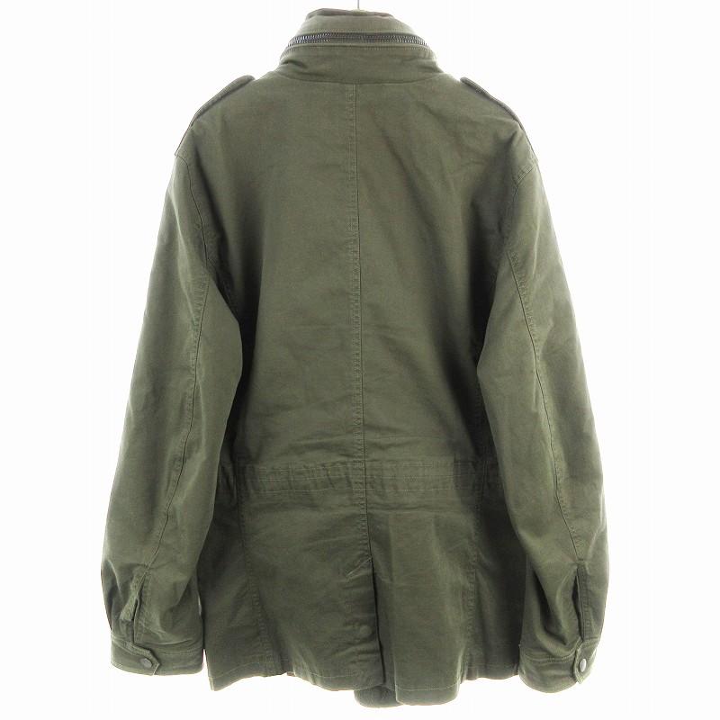 DIESEL ディーゼル ミリタリー ジャケット フルジップ 無地 L 緑 DIESEL ディーゼル ミリタリー ジャケット フルジップ 無地 L 緑