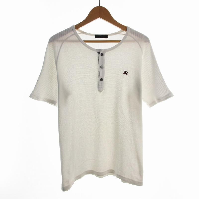 BURBERRY BLACK LABEL Tシャツ 半袖 カットソー ヘンリーネック ハーフ 