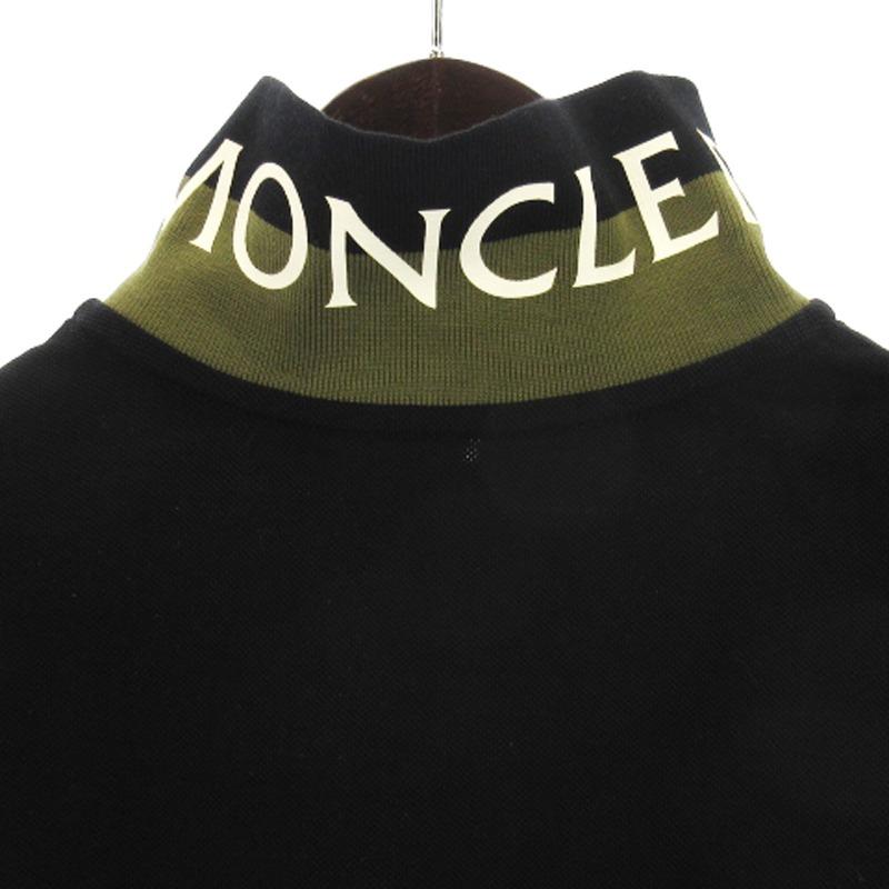 モンクレール MONCLER ポロシャツ 半袖 ブラック 　サイズ M MONCLER モンクレール 半袖 ポロシャツ メンズ クレリック ロゴ