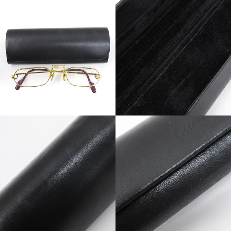 Cartier　フランス製　フルリム メタルオーバル　メガネ Cartier カルティエ 51□23 140 メガネ 眼鏡 老眼鏡 アイウェア